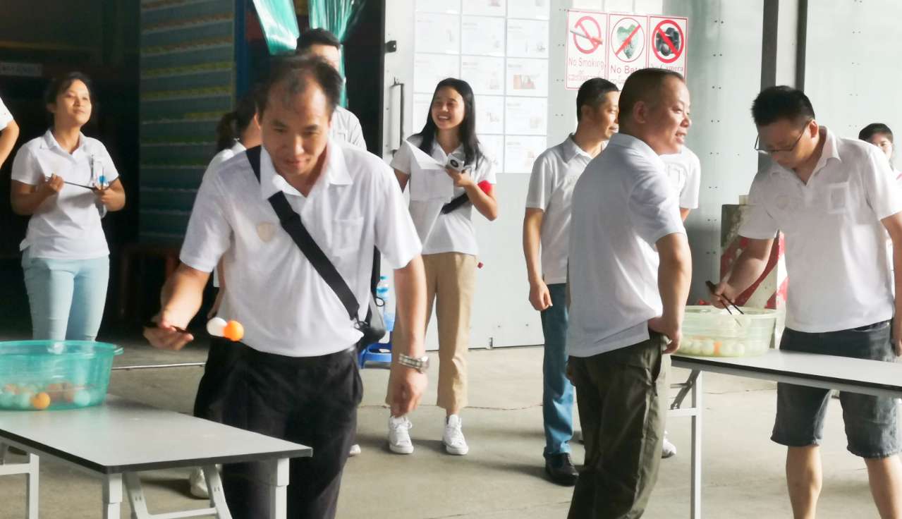 恒田企業緬甸制衣部舉辦住宿人員趣味運動會